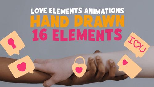 Hand Drawn Love Elements Animation Pack