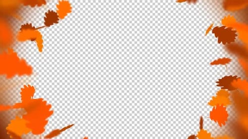 Superposición de hojas de otoño