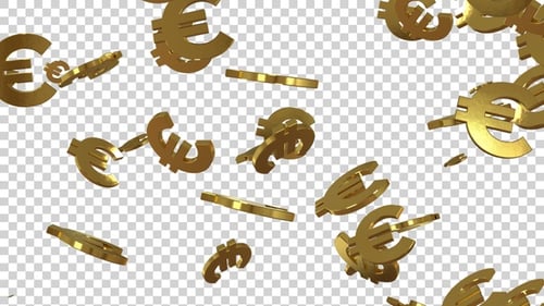 El euro cae de forma dorada en 3D