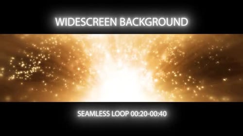 Bright Golden Particles Exploding Light Seamless Loop Background