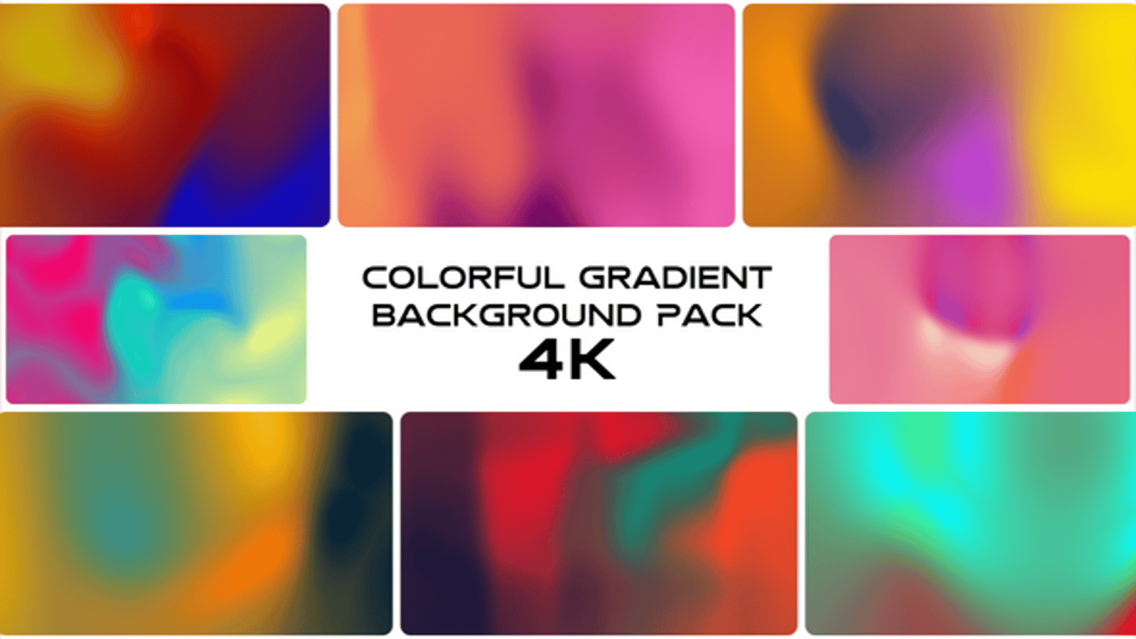 Colorful Gradient Background Animation Pack, Backgrounds Motion ...