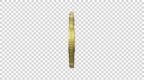 Golden Monero Cryptocurrency Coin Alpha Loop