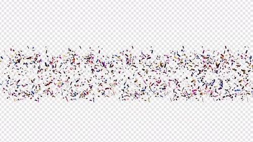 Colorful Falling Confetti Elements for Festive Celebrations