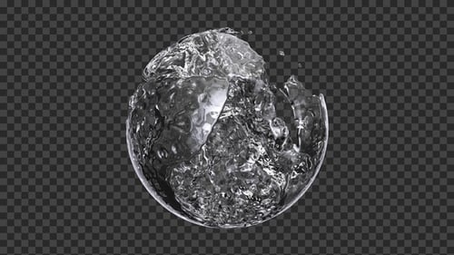 Transparent Fluid Liquid Element Animation