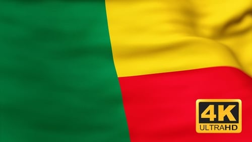 Realistic Waving Flag Motion Background Loop