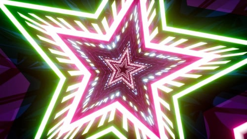 Colorido Star Festival Vj Loop