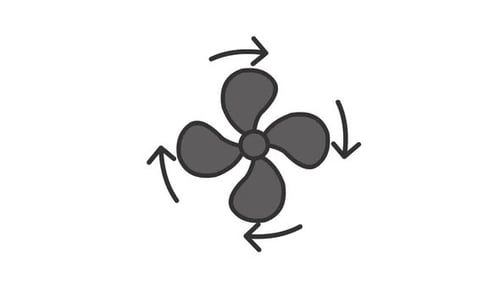Fan Vantilation Icon Animation
