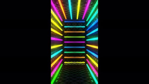 Festive Neon Sparkling Box VJ Loop