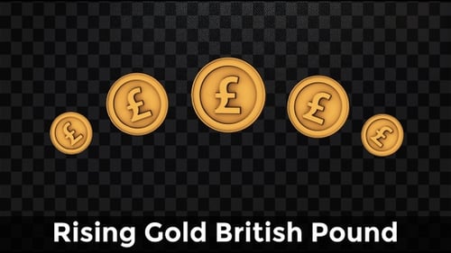 Rising Gold British Pound Coins - Profit Loop