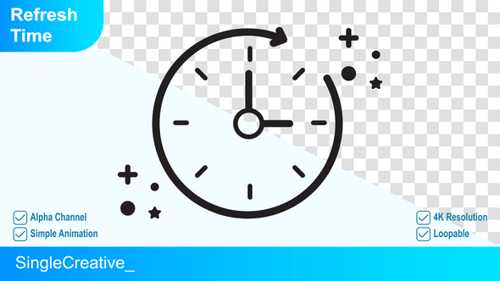 Refresh Time Icon Animation
