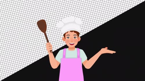 Chef Talking 2D | Alpha Channel