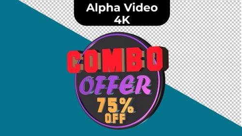 Animated 3D Combo Offer 75 Percent Off
