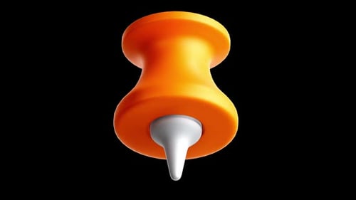 Modern 3D Pushpin Reveal Animation