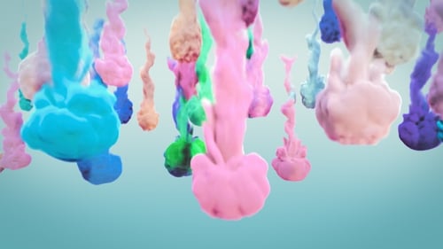 Colored Drop Smoke Transition Full HD