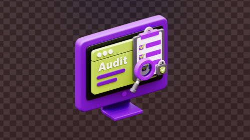 3D Audit Computer Screen Animation