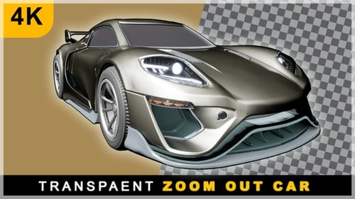 Futuristic Sports Car 3D Render Rotation Animation