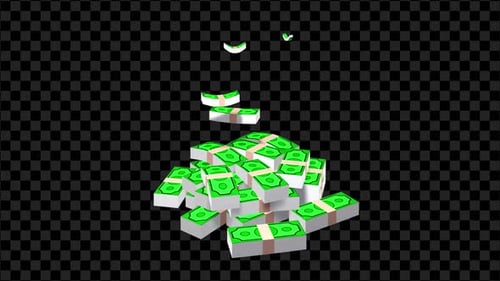 Cartoon Dollar Stack