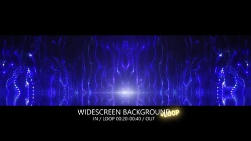 Futuristic Glowing Blue Particle Energy Loop Background