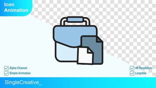 Briefcase Icon Animation