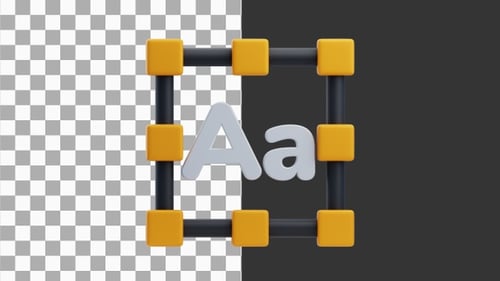 3D Animation of Mastering the Text Tool for Effective Typography | Alpha Channel