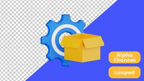 3D Pop Up Animation of Product Solution | Design and Development | Alpha Channel