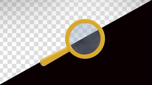 3D Animation of Magnifying Glass
