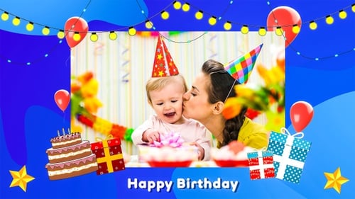 Happy Birthday Frame 4k
