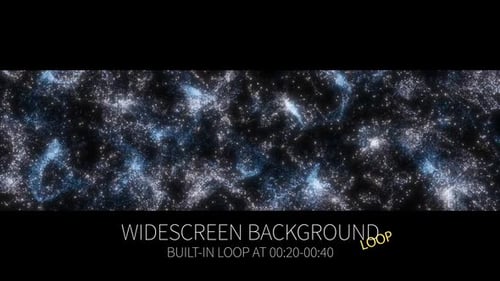 Magic Space Particles Vj Widescreen Background