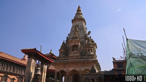 Moving towards the Nritya Vatsala or Vatsala Devi Temple in Bhaktapur Durbar Square, Nepal