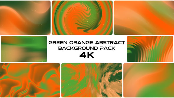 Green Orange Abstract Background Animation Pack, Backgrounds Motion ...
