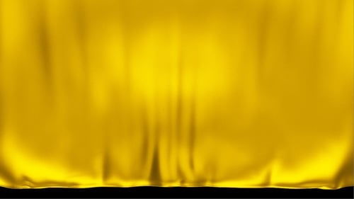 Waving Golden Fabric Reveal Motion Background