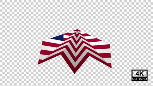 Paper Airplane Of Liberia Flag