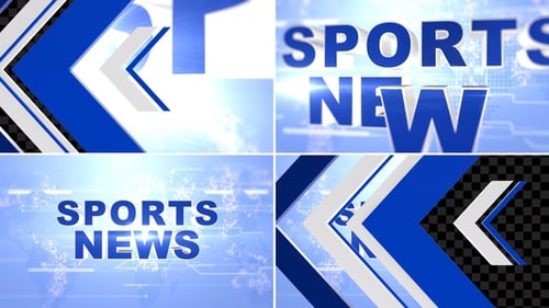 Modern Sports News Broadcast Title Animation