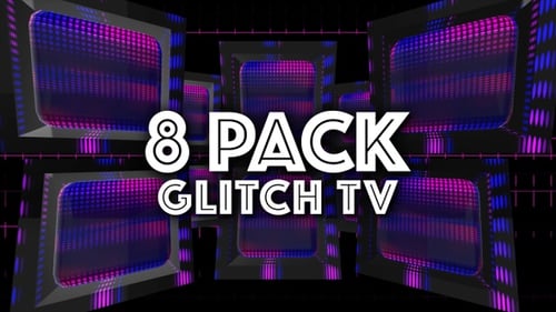Retro Glitch TV Screen Visual Effects Pack