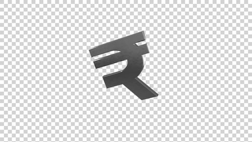 Silver Rupee Currency Symbol