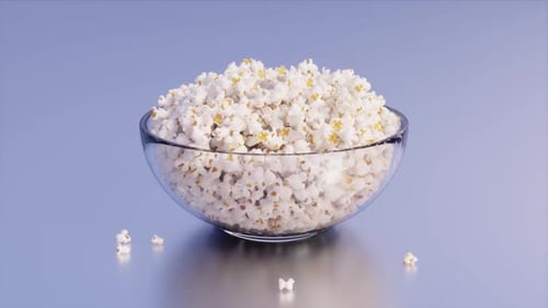 Popcorn In A Bowl Rotating Exposition