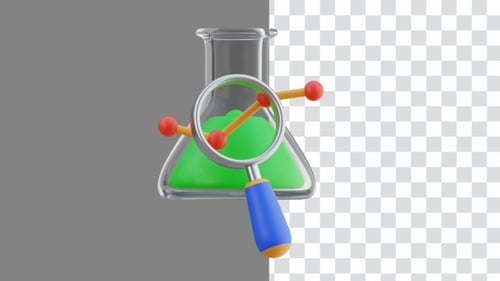 3D Animation of Analyzing Potions | Alpha Channel