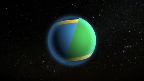 Tanzania Flag Globe Reveal Animation