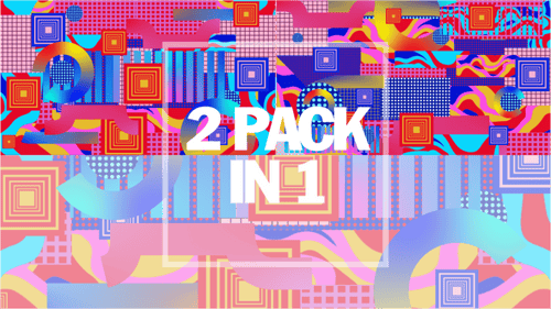 Vibrant Abstract Geometric Shapes Dynamic Background