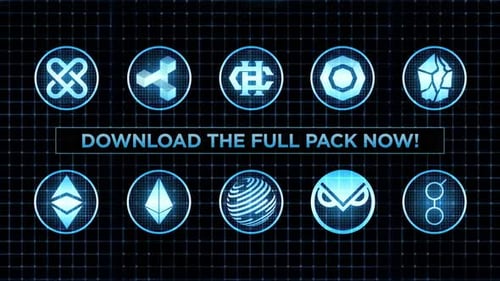 Digital Crypto Motion Icons Pack 03