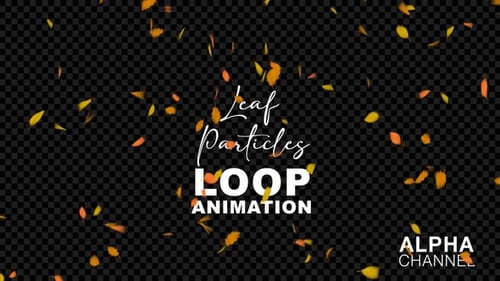 Falling Autumn Leaves With Loop Animation