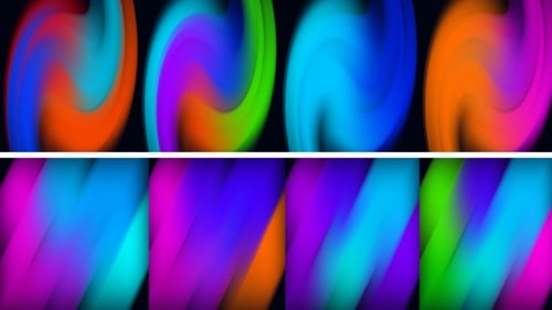 Paquete de fondos degradados abstractos en bucle