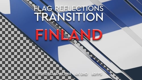 Flagge von Finnland Übergang | UHD | 60fps