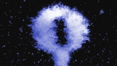 Feuriger Portalflammenring mit Funken — Alpha Channel VFX 4