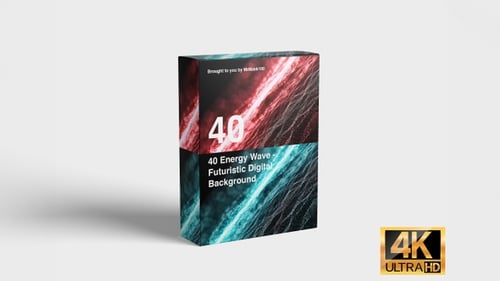 Dynamic Abstract Particle Energy Wave Digital Background