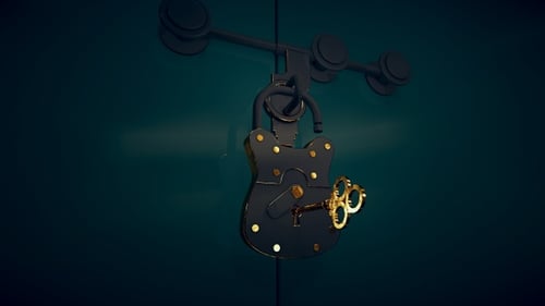 3 D Security Lock Intro Animation