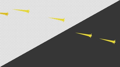 3D Shooting Stars | Alpha Channel