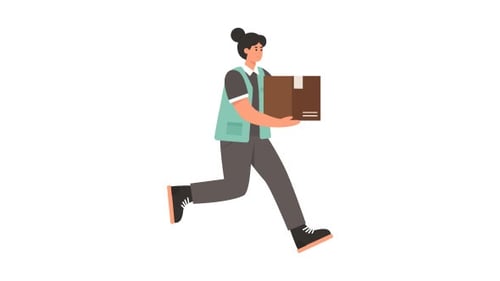 Female Delivery At Home Animation Alpha Channel