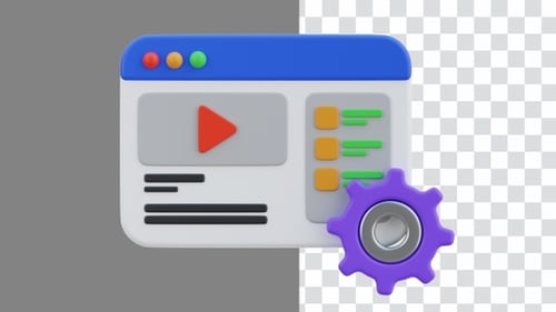 3D Animation of Content Management Provides Platform | Alpha Channel