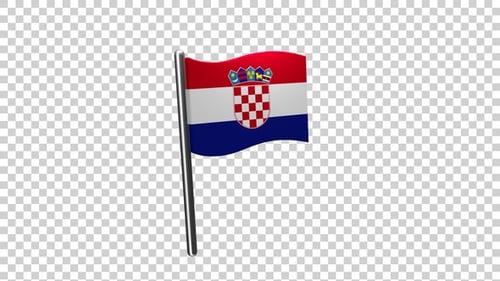 Croatia Flag Pin Icon